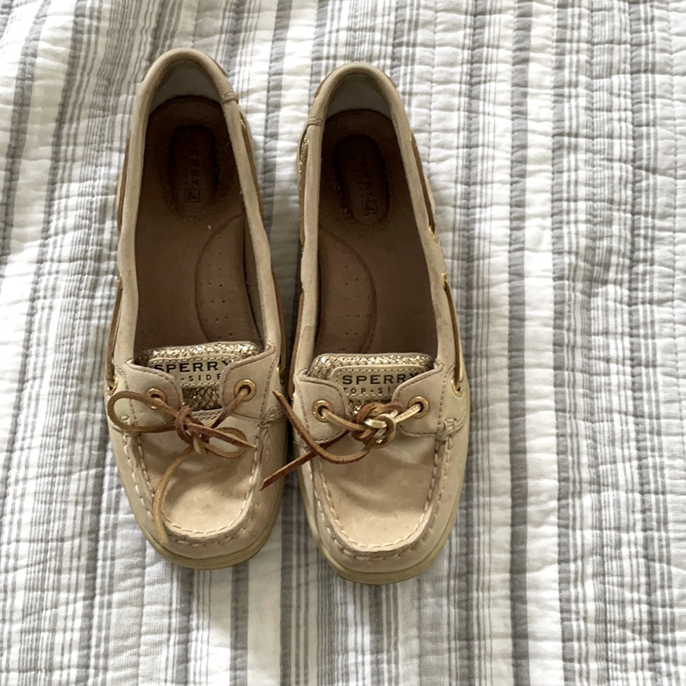 Sperry gold sparkle top-sider